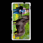 Coque Sony Xpéria SP Petite fille avec son poney
