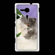 Coque Sony Xpéria SP Chat persan 1