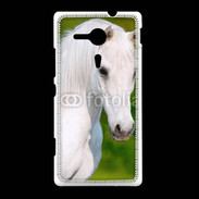 Coque Sony Xpéria SP Portrait cheval blanc 10