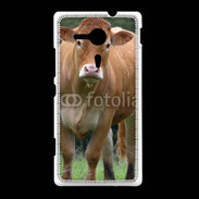 Coque Sony Xpéria SP Vache de race limousine