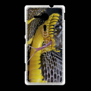 Coque Sony Xpéria SP Serpent noir et jaune