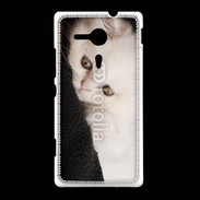 Coque Sony Xpéria SP Chat persan blanc 5