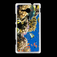Coque Sony Xpéria SP Poisson et coraux de toutes les couleurs