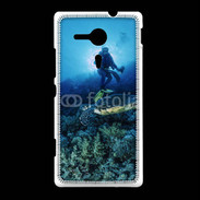 Coque Sony Xpéria SP Tortue et plongeur