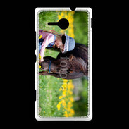 Coque Sony Xpéria SP Enfant et cheval