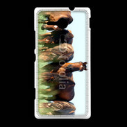 Coque Sony Xpéria SP Groupe de chevaux