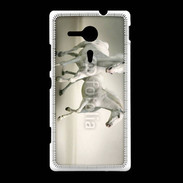 Coque Sony Xpéria SP Chevaux blancs