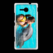 Coque Sony Xpéria SP Bisou de dauphin