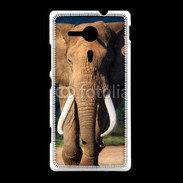 Coque Sony Xpéria SP Éléphant de face