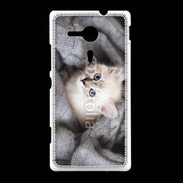 Coque Sony Xpéria SP Chaton aux yeux bleus 10