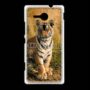 Coque Sony Xpéria SP Tigre au bord de l'eau