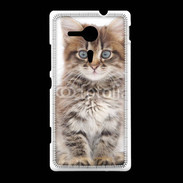 Coque Sony Xpéria SP Portrait d'un chaton 75