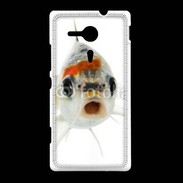 Coque Sony Xpéria SP Poisson Silver Koi de face