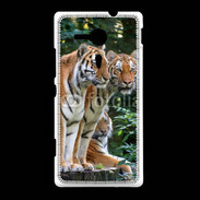 Coque Sony Xpéria SP Famille de tigres