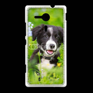 Coque Sony Xpéria SP Chiot Border Collie 100