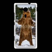 Coque Sony Xpéria SP Grizzly en colère