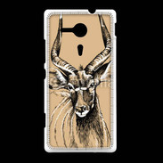 Coque Sony Xpéria SP Antilope mâle en dessin