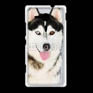 Coque Sony Xpéria SP portrait Husky 500