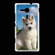 Coque Sony Xpéria SP Chiot Husky Sibérien 510