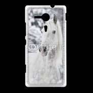 Coque Sony Xpéria SP Portait de Cheval dans la neige 500