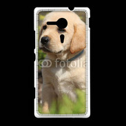 Coque Sony Xpéria SP Portrait de chiot Labrador 800