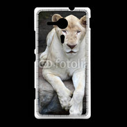 Coque Sony Xpéria SP Lionne albinos 100