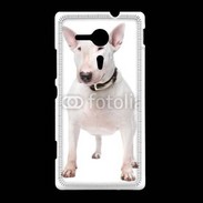 Coque Sony Xpéria SP Bull Terrier blanc 600