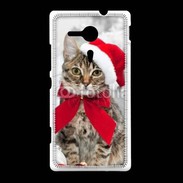 Coque Sony Xpéria SP chat de noël 500