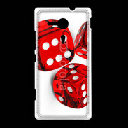 Coque Sony Xpéria SP Jeu de dés rouges