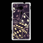 Coque Sony Xpéria SP Illustration de dés noirs