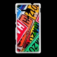 Coque Sony Xpéria SP Plaque d'immatriculation