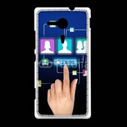 Coque Sony Xpéria SP Réseau social