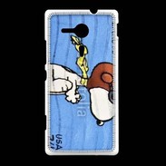 Coque Sony Xpéria SP Snoopy timbre poste
