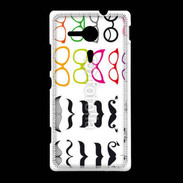 Coque Sony Xpéria SP Lunette et moustache 5