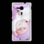 Coque Sony Xpéria SP Amour de bébé en violet