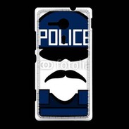 Coque Sony Xpéria SP Moustache policier