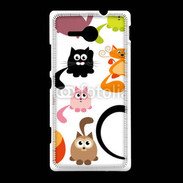 Coque Sony Xpéria SP Humour de chats