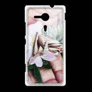 Coque Sony Xpéria SP Jolie femme avec des ailes de Papillon