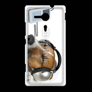 Coque Sony Xpéria SP Chien écoutant de la musique