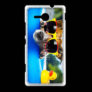 Coque Sony Xpéria SP Chien à la piscine 5