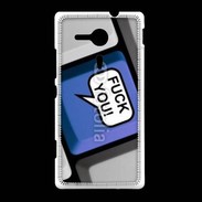 Coque Sony Xpéria SP Clavier humour fuck you