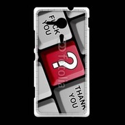 Coque Sony Xpéria SP Humour clavier ordinateur