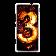 Coque Sony Xpéria SP Trois en feu