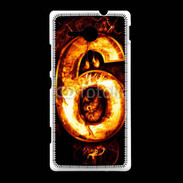 Coque Sony Xpéria SP Six en feu