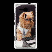 Coque Sony Xpéria SP Chien informaticien