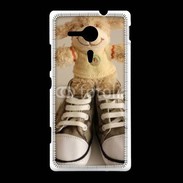 Coque Sony Xpéria SP peluche et converses