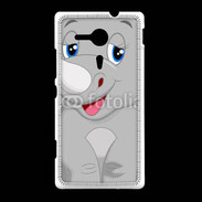 Coque Sony Xpéria SP Rhinocéros Cartoon 500