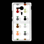 Coque Sony Xpéria SP La vie en chat 750
