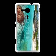 Coque Sony Xpéria SP Belle plage avec tortue