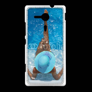 Coque Sony Xpéria SP Femme à la piscine
